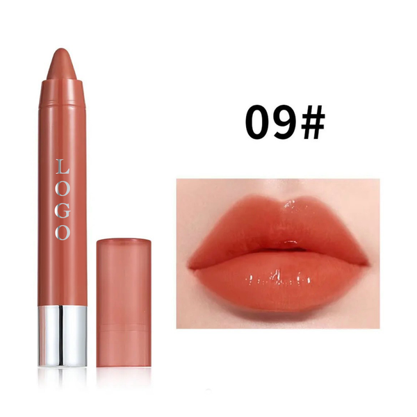 Custom Moisturizing Lipgloss Lip Liner, Long Lasting Smooth Nude Lipstick Crayon. 12 Shades