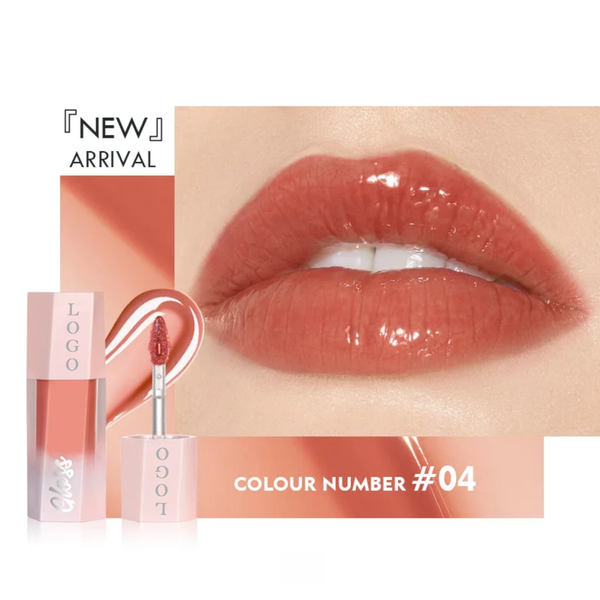 Pink Packaging, Liquid Lipstick, Non-Stick Cup Lipgloss, Lip Glaze, Long Lasting Waterproof Juicy Lipgloss. 8 Shades