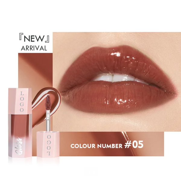 Pink Packaging, Liquid Lipstick, Non-Stick Cup Lipgloss, Lip Glaze, Long Lasting Waterproof Juicy Lipgloss. 8 Shades