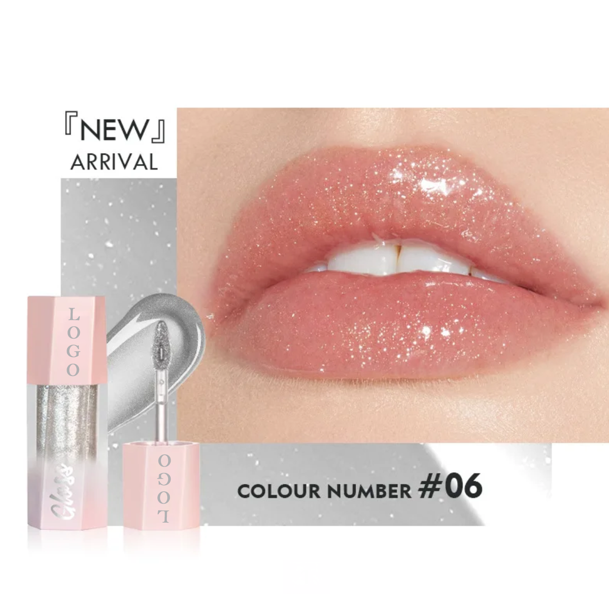 Pink Packaging, Liquid Lipstick, Non-Stick Cup Lipgloss, Lip Glaze, Long Lasting Waterproof Juicy Lipgloss. 8 Shades