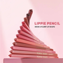 Waterproof Long Lasting Lippie Lip Pencil Nude, Red Customizable Lip Liner. 12 Shades