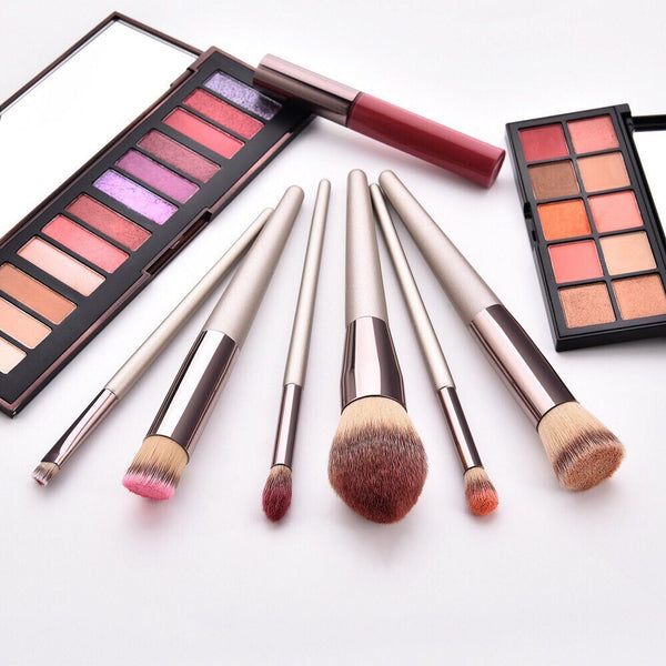 Nude Pink Makeup Brushes. 14 pcs Cosmetic Set (Free Shipping)