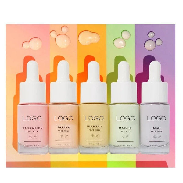 Fruit Extract,Watermelon,Papaya, Pineapple, Organic Face Milk Glow Skin Serum 30 ml