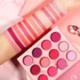 Peach Cosmetic Multicoloured Fruit Inspired Eyeshadow Palettes, 5 Colours.