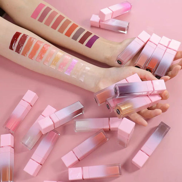Pink Tube Long Lasting Waterproof Matte Liquid Lipstick/Lipgloss 60 shades