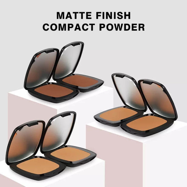 Matte Full Coverage Mirror/Puff Compact Powder (13 shades)