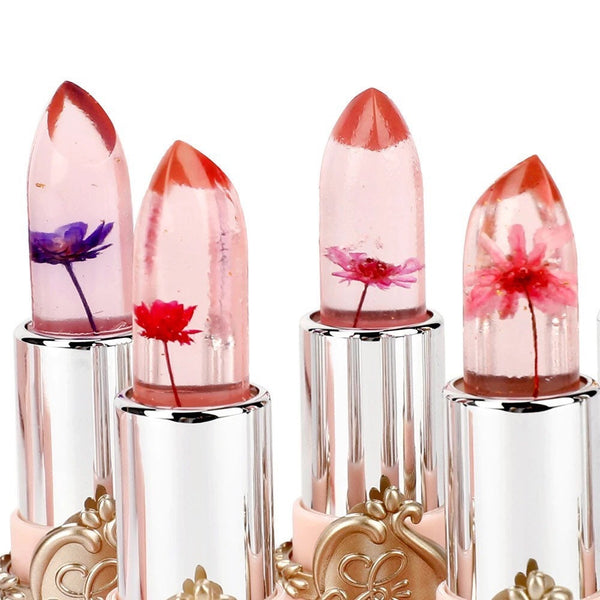 Colour-changing Lipstick Waterproof Jelly Flower Vegan Lipbalm Set (6 shades Set)