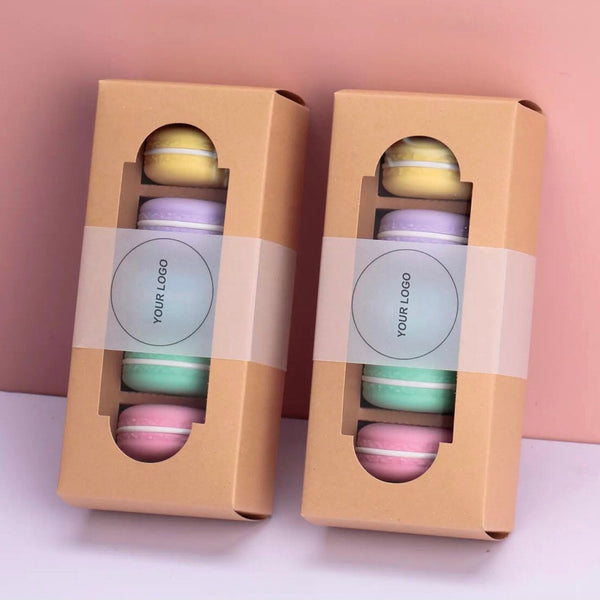 MCustom Cute Macarons Kiddie Hydrating Lip Repair Lip Balm 250 pcs (5 pcs Set)