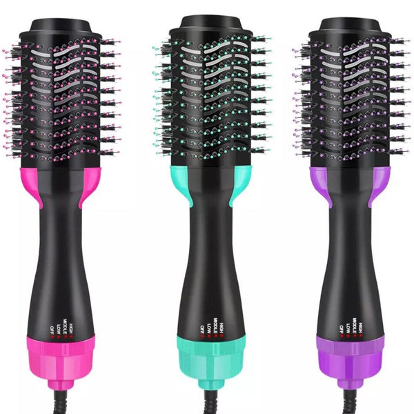 3-in-1 Hair Curling Brush/Blow-dryer/Straightener, Multifunctional Styler l