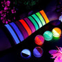 Neon Water Activated Eyeliner Rainbow Color Aqua UV Glow Blacklight Face Paint (5 Colors)