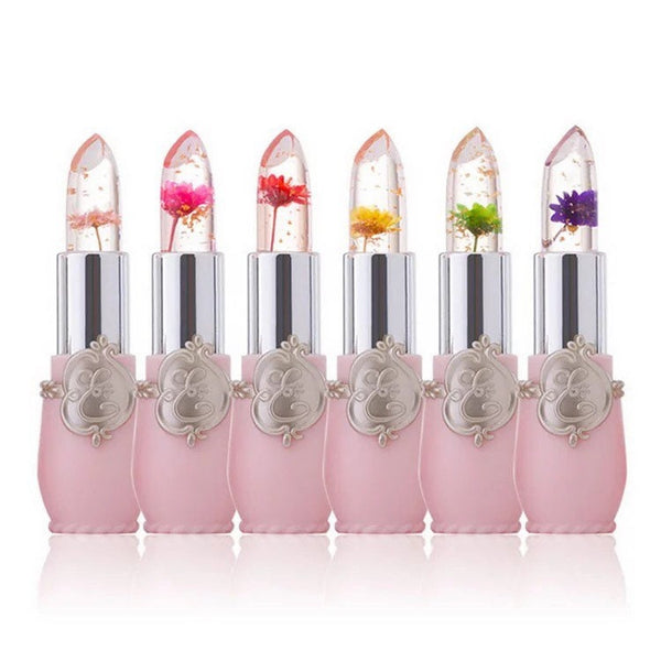 Colour-changing Lipstick Waterproof Jelly Flower Vegan Lipbalm Set (6 shades Set)