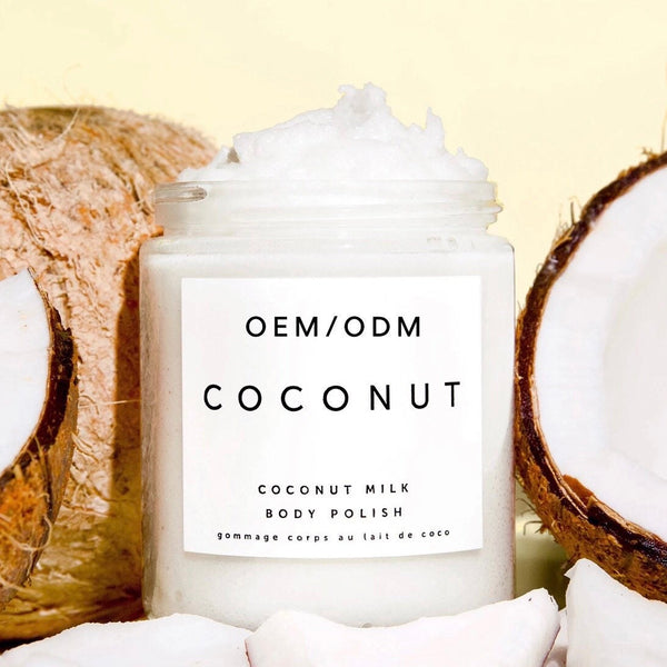 Organic Coconut Milk Body Scrub, African Body Scrub Moisturizing Exfoliator Coco Rose Scrub