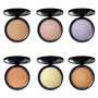 Face Contour Glow Bronzer/Highlighter Shimmer Mirror Press Powder, 6 Colours.