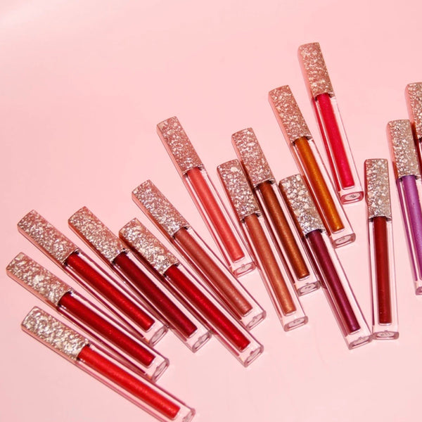 15ml Rose Gold  Wholesale Luxury PREMIUM quality pre-filled metallic liquid lipstick. 17 Shades (Free Shipping)