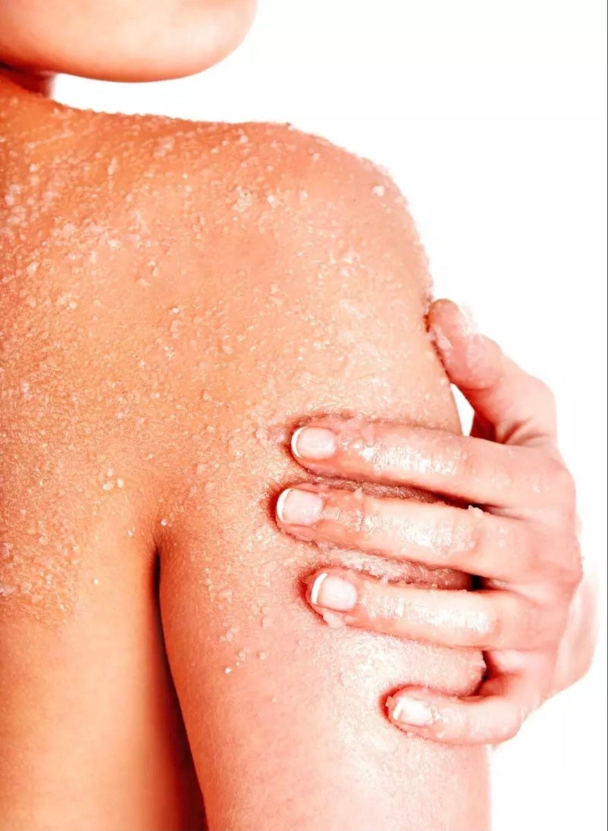 Organic Coconut Milk Body Scrub, African Body Scrub Moisturizing Exfoliator Coco Rose Scrub
