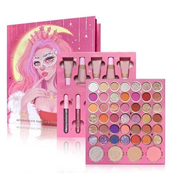 Glitter Goddess Eyeshadow/ Concealer/ Eye-Liner/ Contour Kit All In One Makeup Palette Set