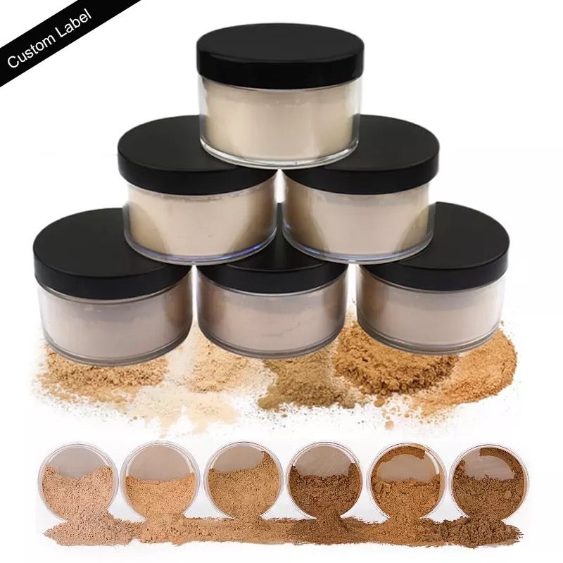 Matte Finishing Loose Setting Face Powder, Long Lasting and Concealing  (6 shades)