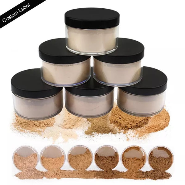 Matte Finishing Loose Setting Face Powder, Long Lasting and Concealing  (6 shades)