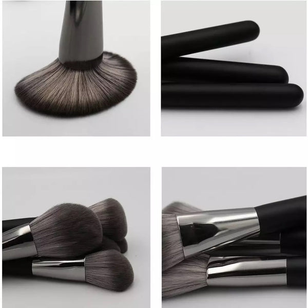 Black Makeup Brushes. 14 pcs Cosmetic Set (Free Shipping)