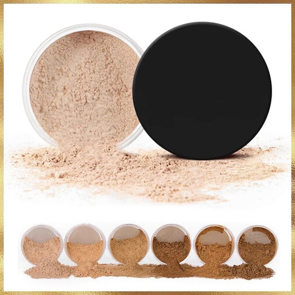 Matte Finishing Loose Setting Face Powder, Long Lasting and Concealing  (6 shades)