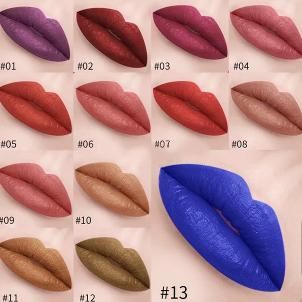 Waterproof, long lasting matte liquid lipstick. 19 colours (Free Shipping)