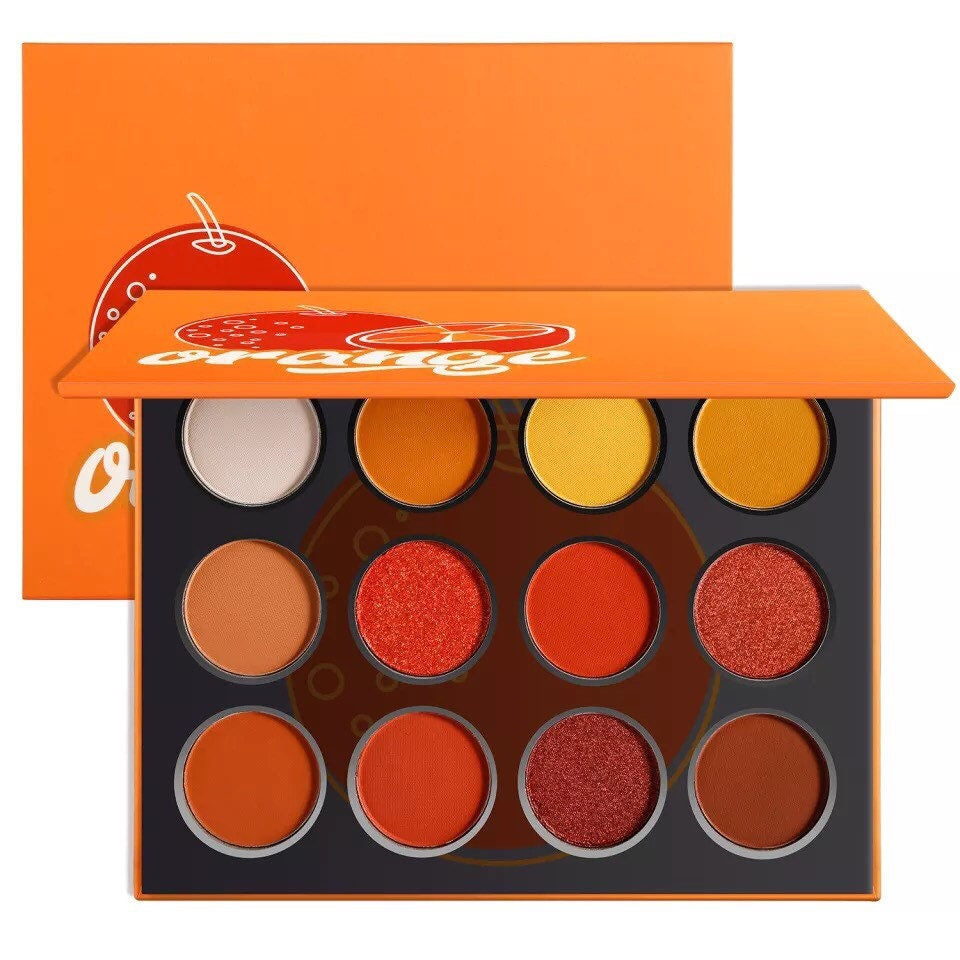 Orange Cosmetic Multicoloured Fruit Inspired Eyeshadow Palettes, 5 Colours.