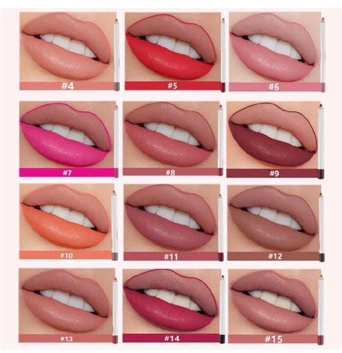 High Pigment, Matte Long-Lasting Eyeliner/Lip-Liner Liner Pencil 16 shades
