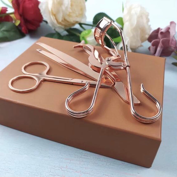 Rose Gold Eye Makeup Beauty Tools Kit, Lash Tool Set (Free Shipping)