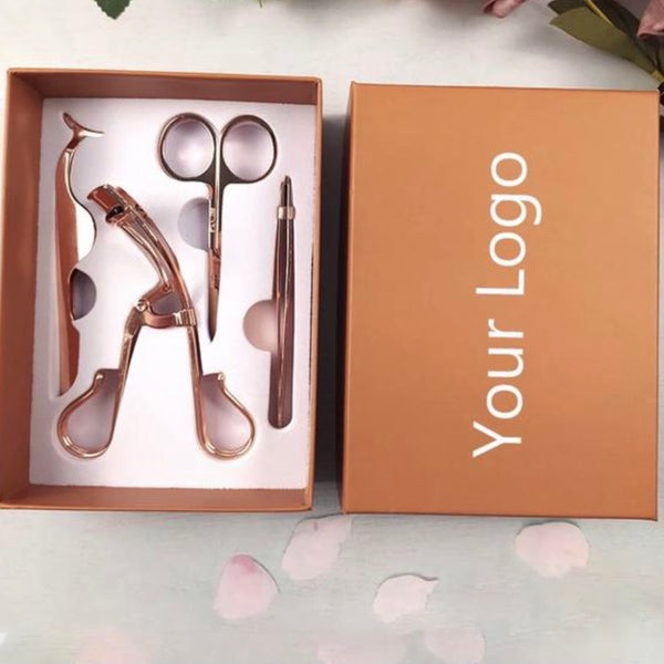 Rose Gold Eye Makeup Beauty Tools Kit, Lash Tool Set (Free Shipping)