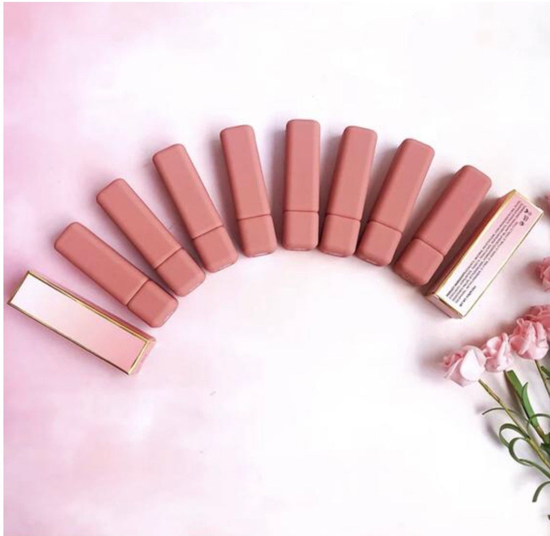 Waterproof Nude Matte Vegan Lipstick. 8 colours (Free Shipping)